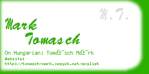 mark tomasch business card